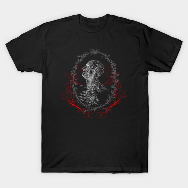 Anatomy Blood Vessel - Gothic Dark Academia T-Shirt by TopKnotDesign